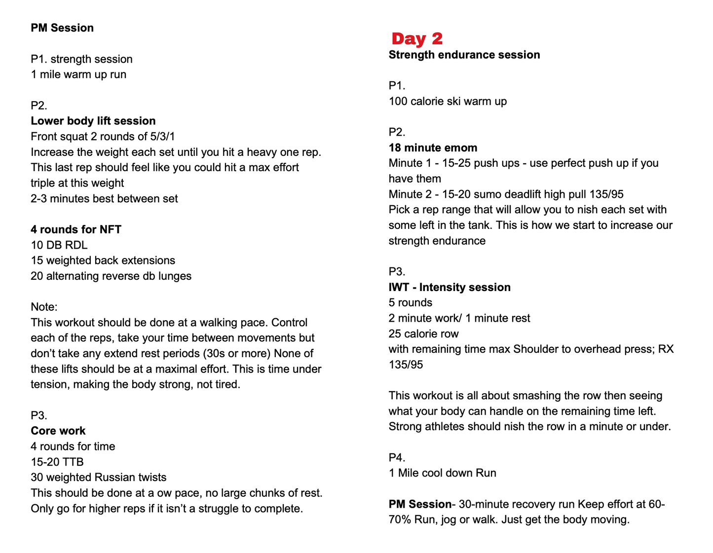 Ultimate Endurance Building Guide