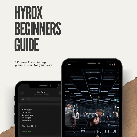 12 week HYROX Beginners Training Guide, perfect training plan for someone doing hyrox for the first time.